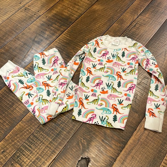 Hanna Andersson Other - Hannah Anderson girls dinosaur  pajama set size 6-7 years old